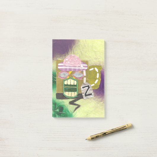 Zombie Mok Post-It Notes (Op bureau)