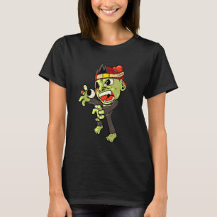 Zombie Monkey Horror Scary Halloween T-shirt