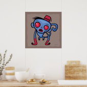Zombie Monkey Poster (Keuken)