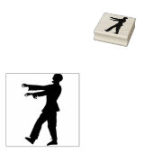 Zombie monster 2 silhouet kunst stempel (Gestempeld)