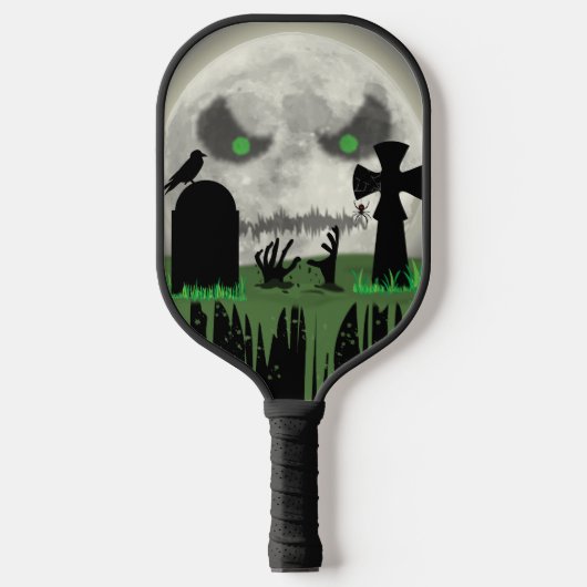Zombie Moon Pickleball Paddle (Voorkant)