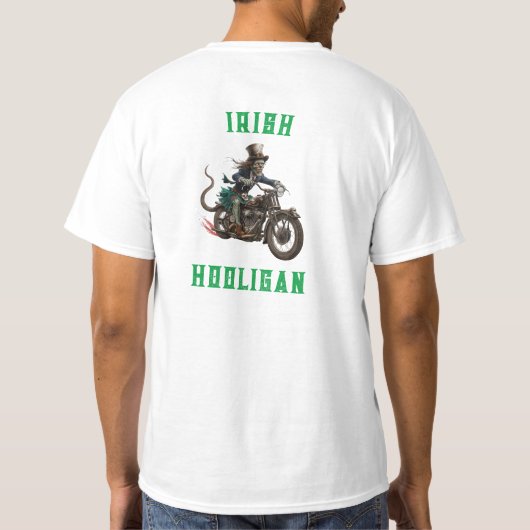 Zombie Motorcycle Rider T-shirt (Achterkant)