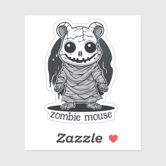 Zombie Mouse Sticker (Vel)