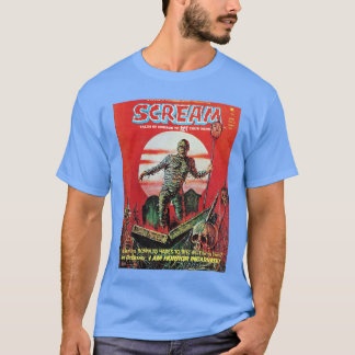 Zombie Mummy Halloween Horror Vintage Comic Book R T-shirt