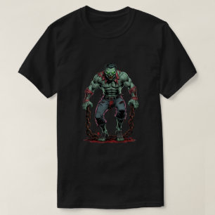 Zombie Musculaire avec Chaînes - Design de T-shirt