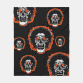 ZOMBIE - Oeil orange - Couverture polaire multi-fa (Devant)