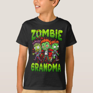Zombie Oma Halloween Kostuum Familie Matching T-shirt