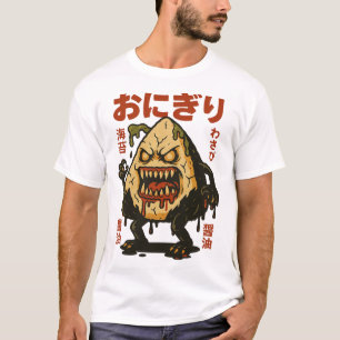 Zombie Onigiri - griezelige Japanse rijstbal horro T-shirt