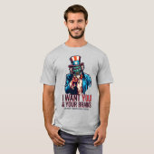 Zombie oom Sam T-shirt (Voorkant volledig)