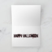 Zombie op de Tracks Halloween Kaart (Binnen)