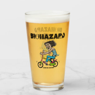 Zombie op een fiets glas