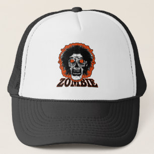 ZOMBIE Oranje Eyes Haar Trucker Pet