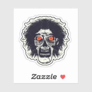 Zombie Oranje Eyes Sticker
