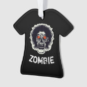 ZOMBIE oranje ogen Ornament (voorkant)