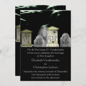 Zombie ou Faire-part de mariage fantôme (Devant / Derrière)