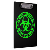 Zombie Outbreak Response Team Neon Green Klembord (Rechts)