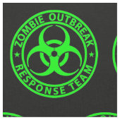 Zombie Outbreak Response Team Neon Green Stof (Close Up)
