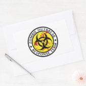 Zombie Outbreak Response Team Rechthoekige Sticker (Envelop)