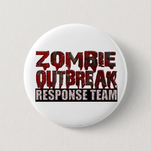 Zombie Outbreak Response Team Ronde Button 5,7 Cm (Voorkant)