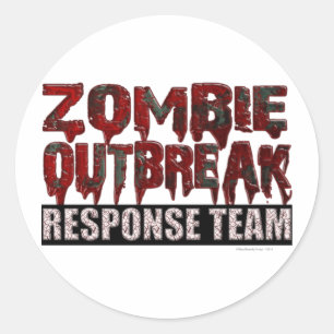 Zombie Outbreak Response Team Ronde Sticker