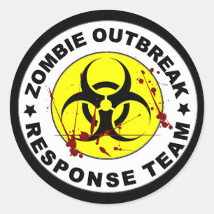 Zombie Outbreak Response Team. Ronde Sticker