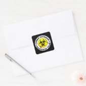 Zombie Outbreak Response Team. Vierkante Sticker (Envelop)