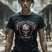 Zombie Outbreak Response Team votre nom T-shirt