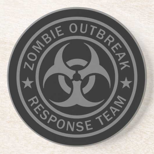 Zombie Outbreak Response Team Zandsteen Onderzetter (Voorkant)
