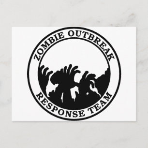 Zombie Outbreak Response Team (Zombie Hands) Briefkaart