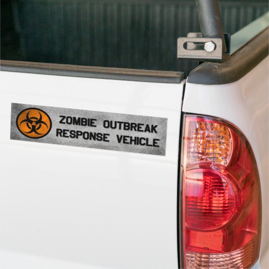 Zombie Outbreak Response Vehicle bumper sticker (Op Truck)