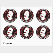Zombie overlevenden icoon flair ronde sticker (Vel)
