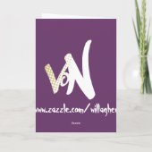 zombie-paashaas feestdagen kaart (Achterkant)