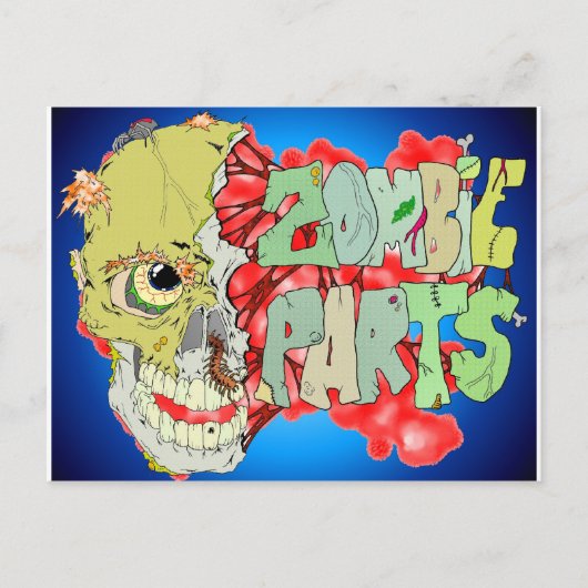 Zombie Parts Briefkaart (Voorkant)