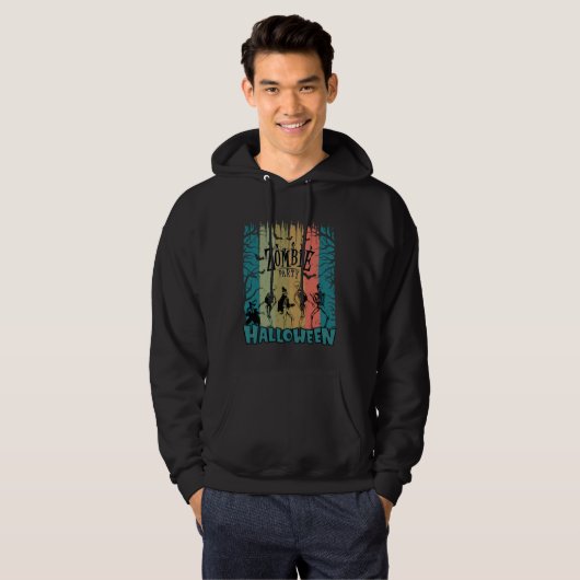 Zombie Party, Halloween Hoodie (Voorkant volledig)