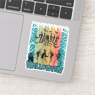 Zombie Party, Halloween Sticker
