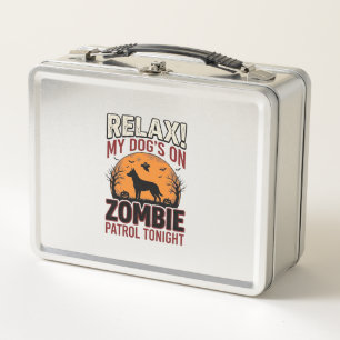 Zombie Patrouille Hond Halloween Vintage Gravure O