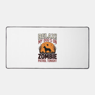 Zombie Patrouille Hond Halloween Vintage Gravure O Bureaumat