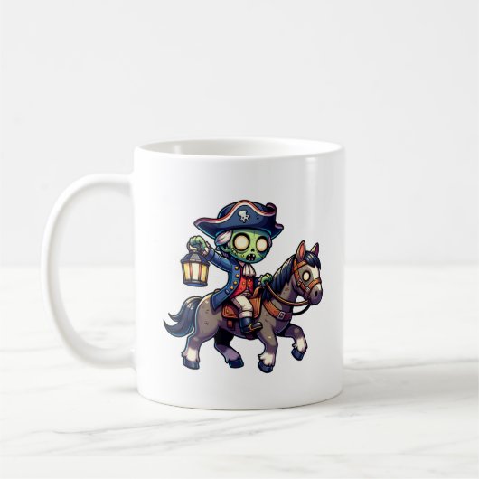 Zombie Paul Revere's Ride Koffiemok (Links)