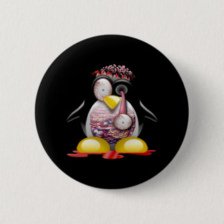 Zombie Penguin Ronde Button 5,7 Cm