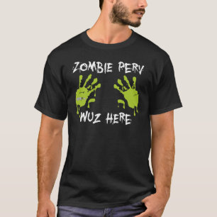 Zombie Perv Wuz Here - Groen T-shirt