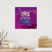 Zombie Pig Poster (Keuken)