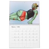 Zombie Pin-Up Calendar Kalender (Feb 2026)