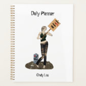 Zombie Pin Up Meisje Protest II Dagelijkse Planner (Voorkant)