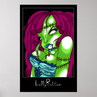 Zombie Pin-up Poster