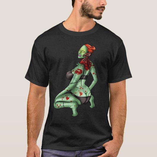 Zombie Pin-Up T-Shirt (Voorkant)