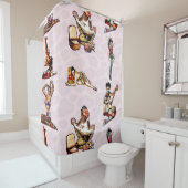 Zombie Pin Ups Douchegordijn (In situ)