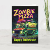 Zombie pizza in uw buurt op Halloween! Kaart (Voorkant)