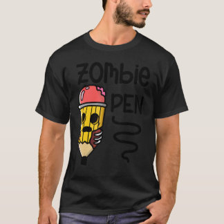 Zombie Potlood  Halloween Feestdag Griezelen T-shirt