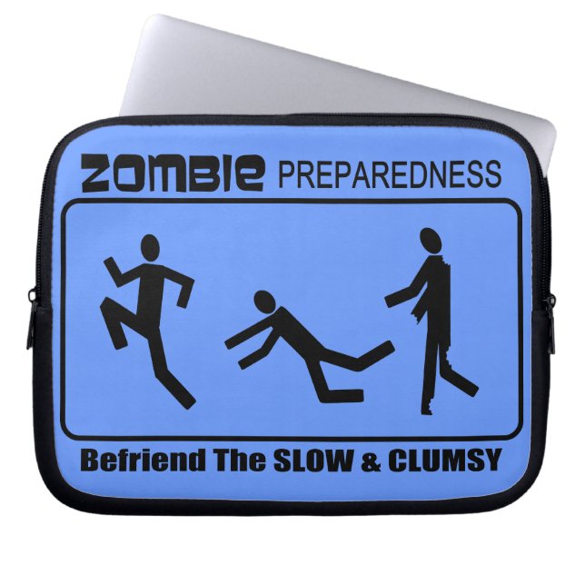 Zombie Preparaat voor langzaam design Laptop Sleeve (Voorkant)