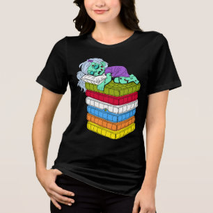Zombie Princess en de erwt Tri-Blend Shirt